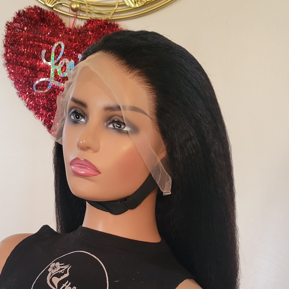 Tomi Kinky Straight Black Lace Front Wig
